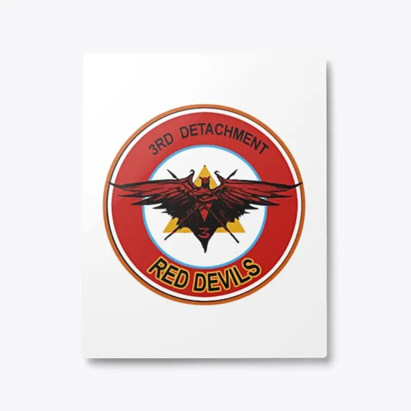 3rd Detachment: Red Devils (Metal Print)